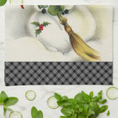 雪だるま01 キッチンタオル (折り畳み)