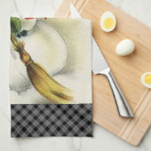 雪だるま01 キッチンタオル (四つ折り)