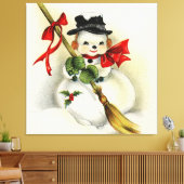 雪だるま01 キャンバスプリント (インサイチュ (リビング))