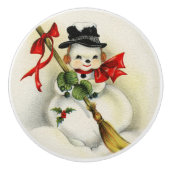 雪だるま01 セラミックノブ (正面)