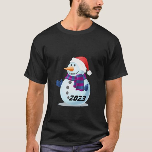 雪だるま2023 Tシャツ (正面)