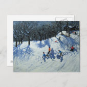 雪だるま2 ポストカード (正面/裏面)