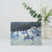 雪だるま2 ポストカード (スタンド正面)