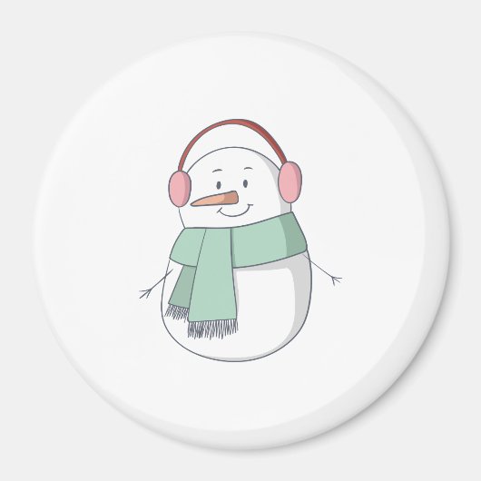 雪だるま2 マグネット (正面)