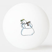 雪だるま3つ星ピンポンボール 卓球ボール (正面)