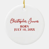 雪だるま3D効果実際の3Dではない セラミックオーナメント (裏面)