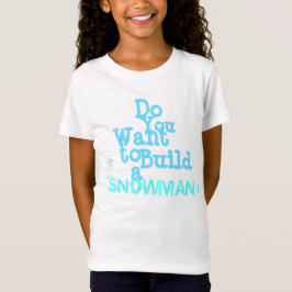 「雪だるま」の女の子」のTシャツ Tシャツ