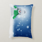 雪だるま アクセントクッション (裏面(縦))