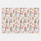 雪だるま・イン・トゥーク・アンド・トファッツ ラッピングペーパーシート (正面)