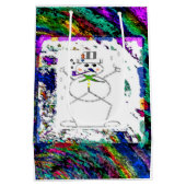 「雪だるま・イン・リビング・カラー」（中）抱き枕 ミディアムペーパーバッグ (裏面)