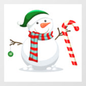 雪だるま ウィンドウサイン (シート)