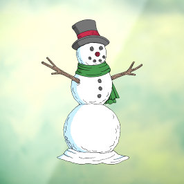 雪だるま ウィンドウサイン