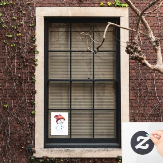 雪だるま ウィンドウサイン (ホームウィンドウ)