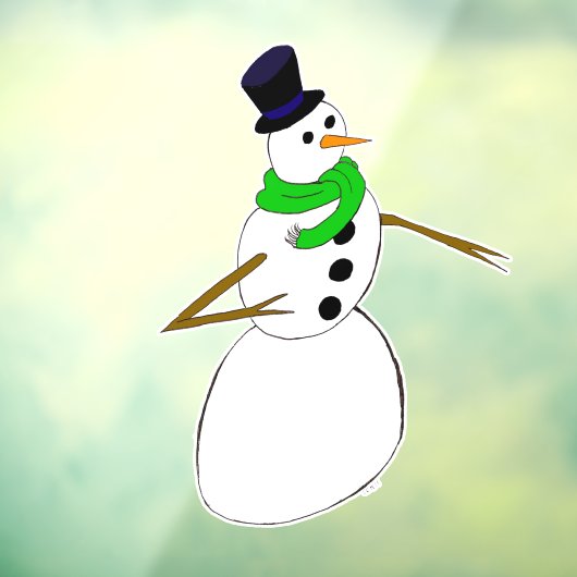 雪だるま ウィンドウサイン (シート3)