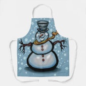 雪だるま エプロン (正面)