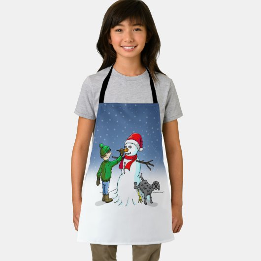 雪だるま エプロン (インサイチュ)