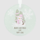 雪だるま オーナメント (裏面)