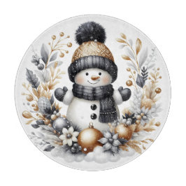 雪だるま カッティングボード