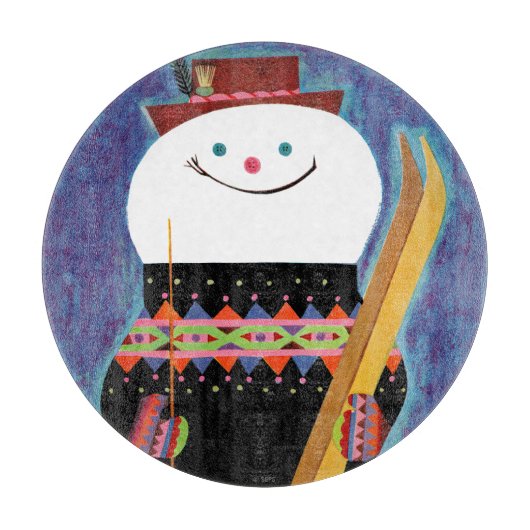 雪だるま カッティングボード (正面)