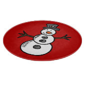 雪だるま カッティングボード (角)