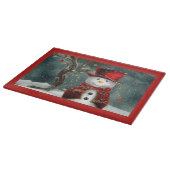 雪だるま カッティングボード (角)