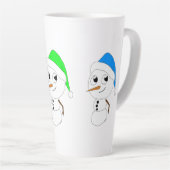 雪だるま カフェラテマグ (右アングル)
