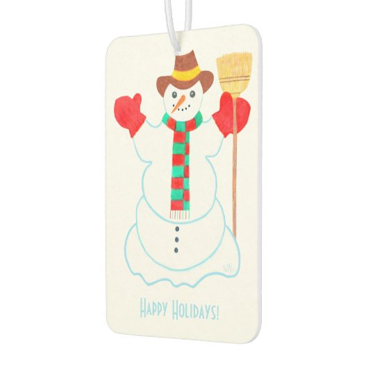 雪だるま カーエアーフレッシュナー (左)