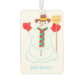 雪だるま カーエアーフレッシュナー (裏面)