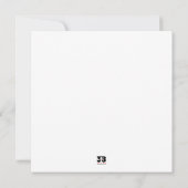 雪だるま カード (裏面)