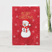 雪だるま カード (正面)