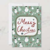 雪だるま カード (正面)