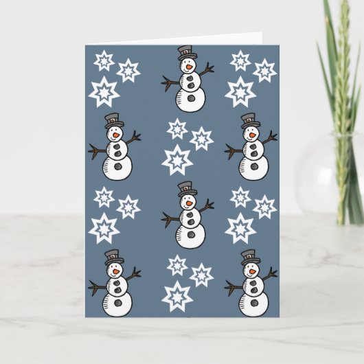 雪だるま カード (正面)