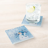 雪だるま ガラスコースター (アングル)