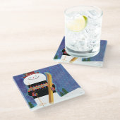 雪だるま ガラスコースター (アングル)