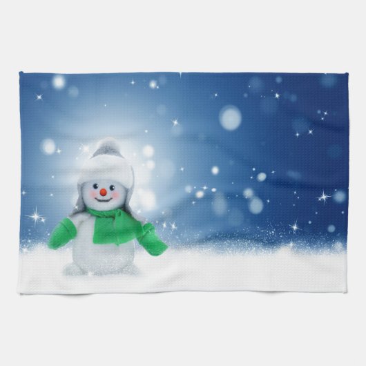 雪だるま キッチンタオル (横)