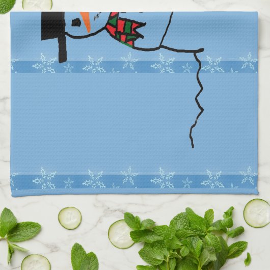 雪だるま キッチンタオル (折り畳み)