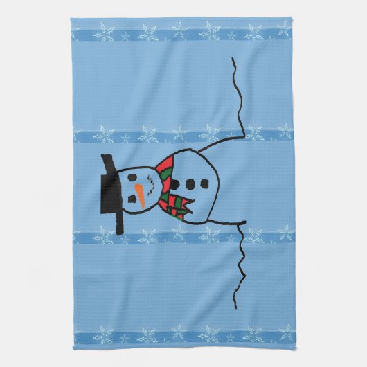 雪だるま キッチンタオル (縦)