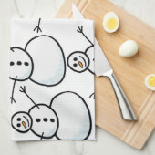 雪だるま キッチンタオル (四つ折り)