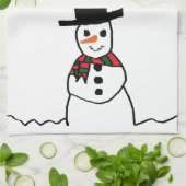 雪だるま キッチンタオル (折り畳み)