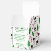 雪だるま キャンディーケーン クリスマスツリー ビジネス ギフト フェイバーボックス (オープン)