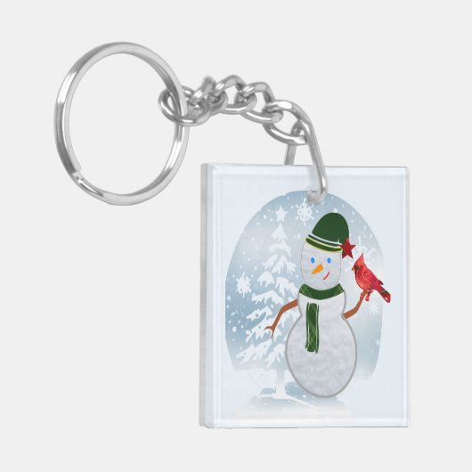雪だるま キーホルダー (正面左)