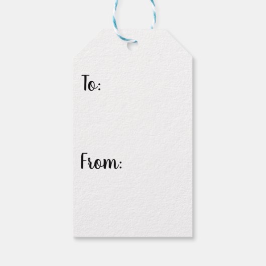 雪だるま ギフトタグ (裏面)