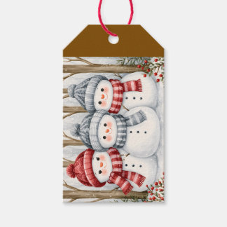 雪だるま ギフトタグ