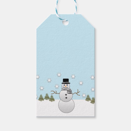 雪だるま ギフトタグ (正面)