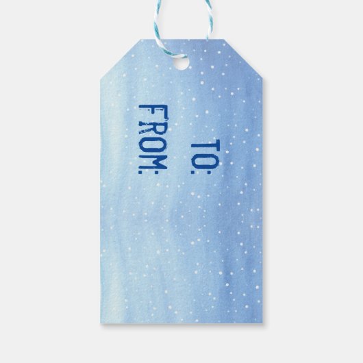 雪だるま ギフトタグ (裏面)