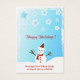 雪だるま – ギフトラベルカード