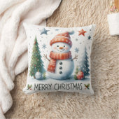 雪だるま クッション (ブランケット)