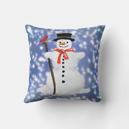 雪だるま クッション (裏面)