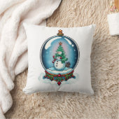 雪だるま クッション (ブランケット)