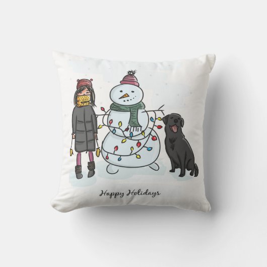 雪だるま クッション (正面)